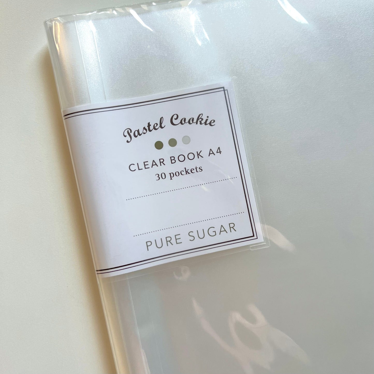 ملف شفاف لحفظ الاوراق من kokuyo pastel cookies اليابانية 📂