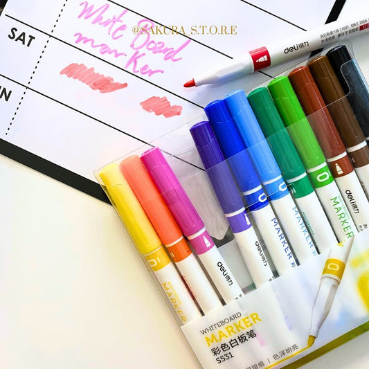 سيت اقلام سبورة بيضاء ملونة 🖊️