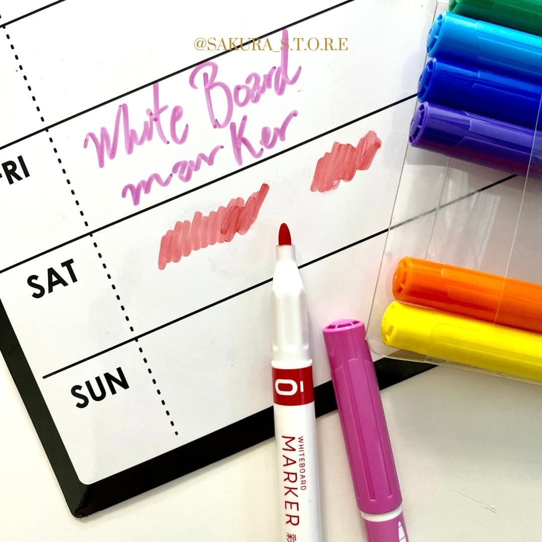 سيت اقلام سبورة بيضاء ملونة 🖊️