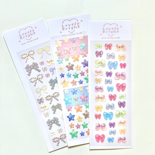 ملصقات lovely bright الكورية ✨(ملصقاتي المفضلة)