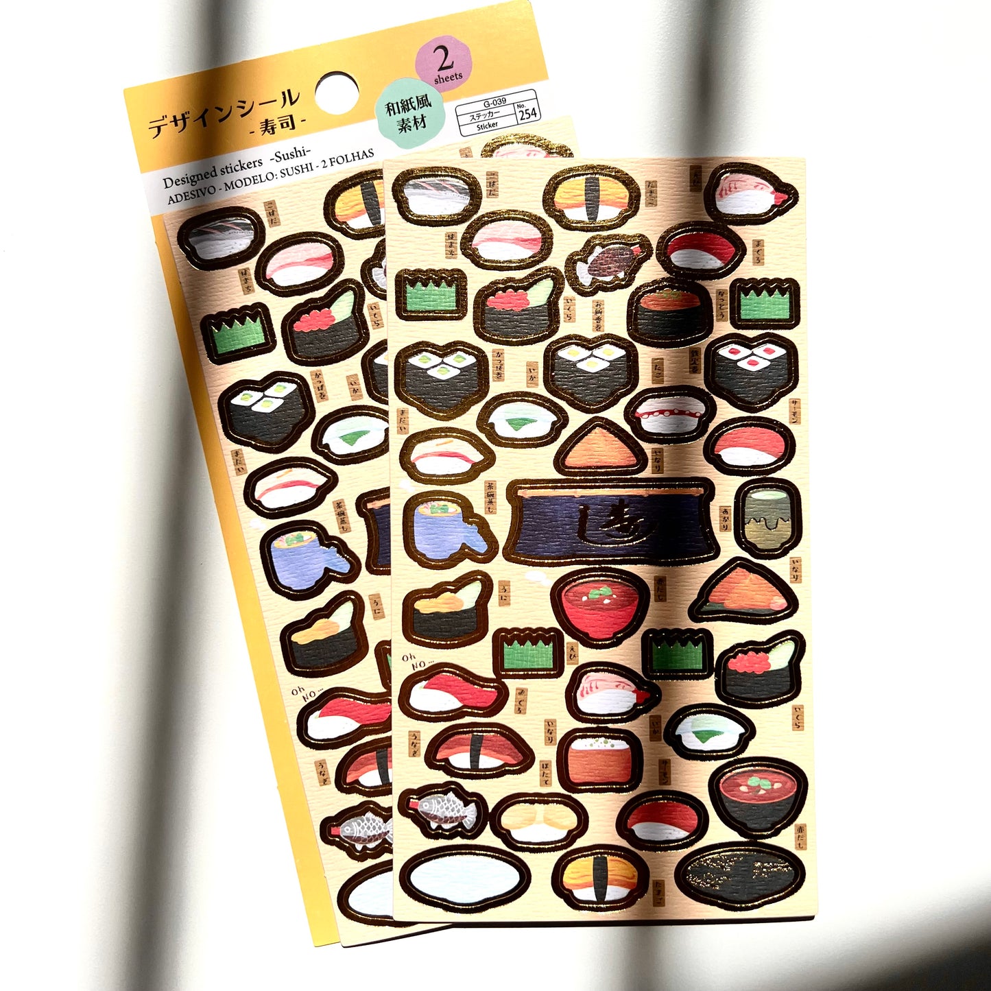 ملصقات ورقية مذهبة بتصميم ياباني من دايسو اليابان @daiso_official