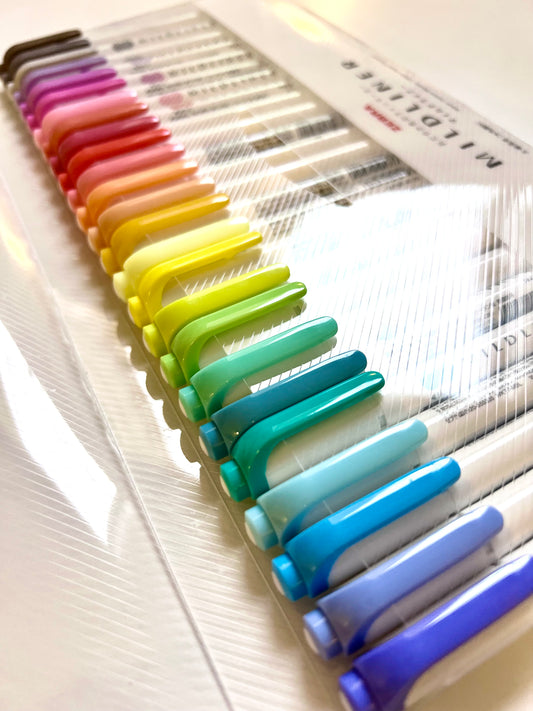 Zebra midliners full set اقلام هايلايتر براسين