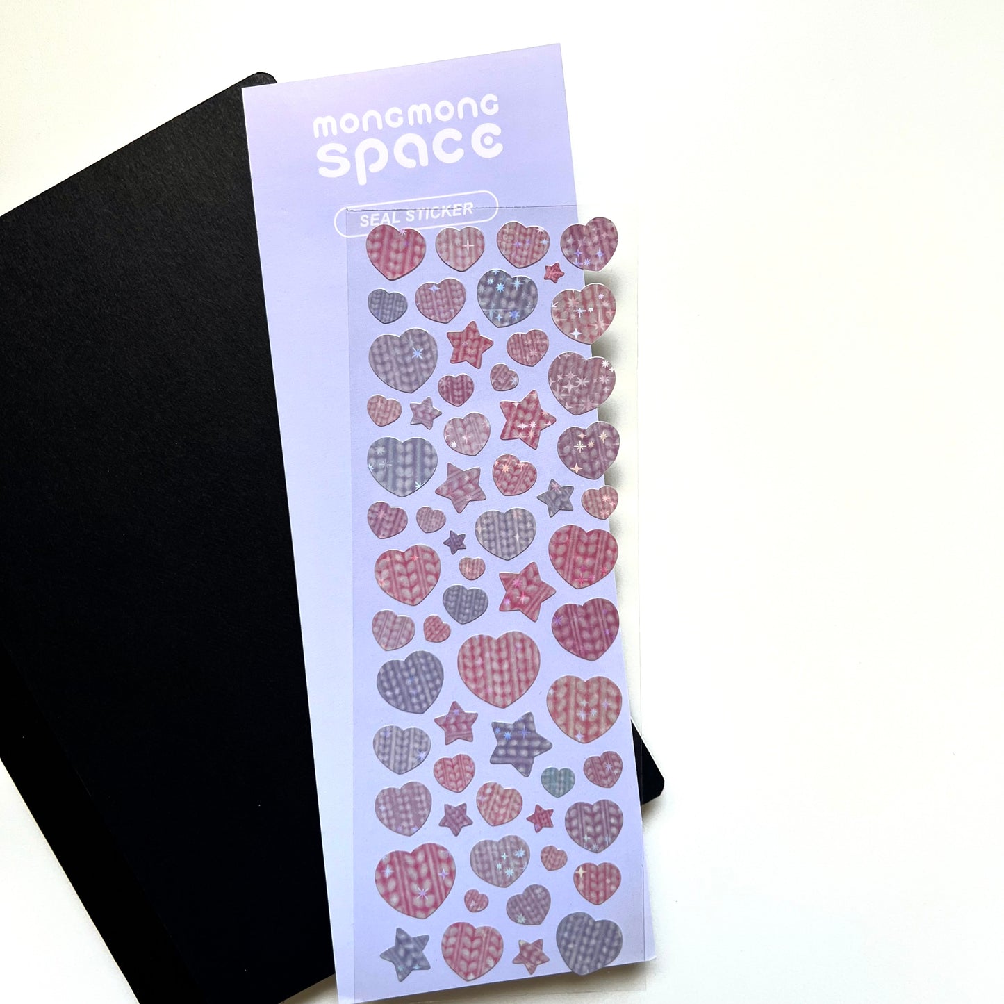 ملصقات قلوب حياكة 🧶 🧵