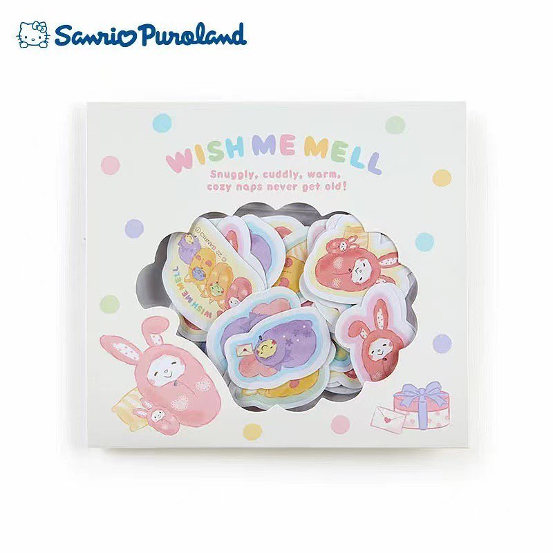 مجموعة ملصقات لطيفة لشخصيات
Wish me mell من sanrio 🇯🇵
