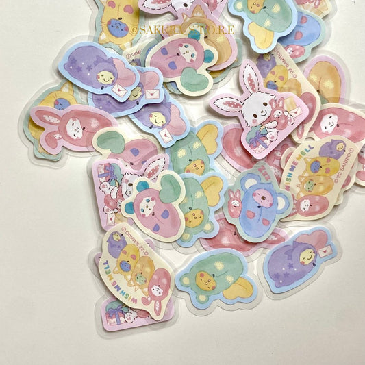 مجموعة ملصقات لطيفة لشخصيات
Wish me mell من sanrio 🇯🇵