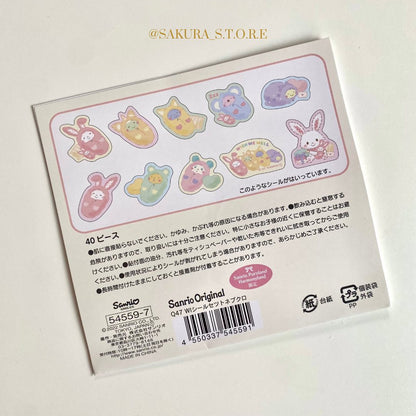 مجموعة ملصقات لطيفة لشخصيات 
Wish me mell من sanrio 🇯🇵