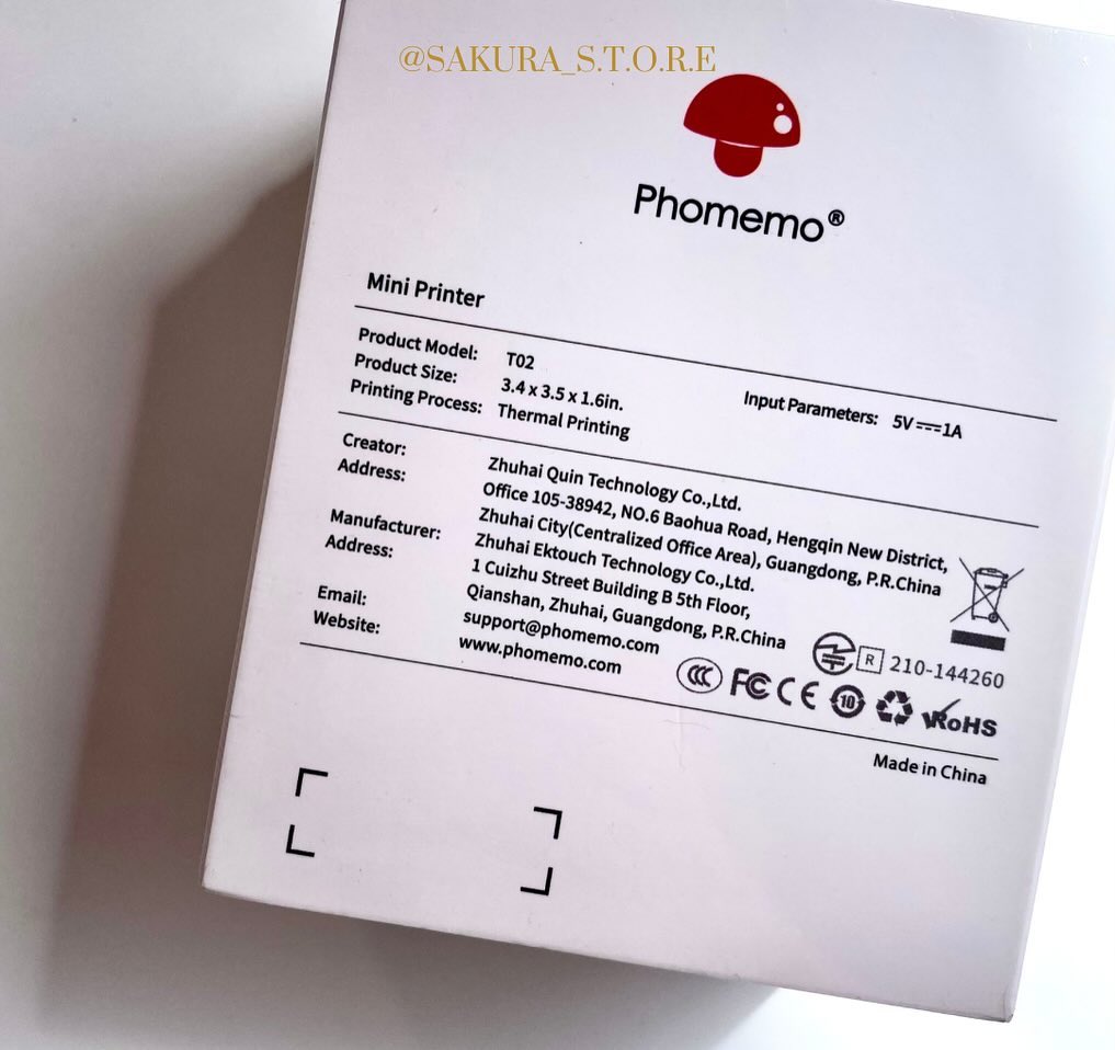 طابعة حرارية فورية مصغرة من phomemo 🖨️